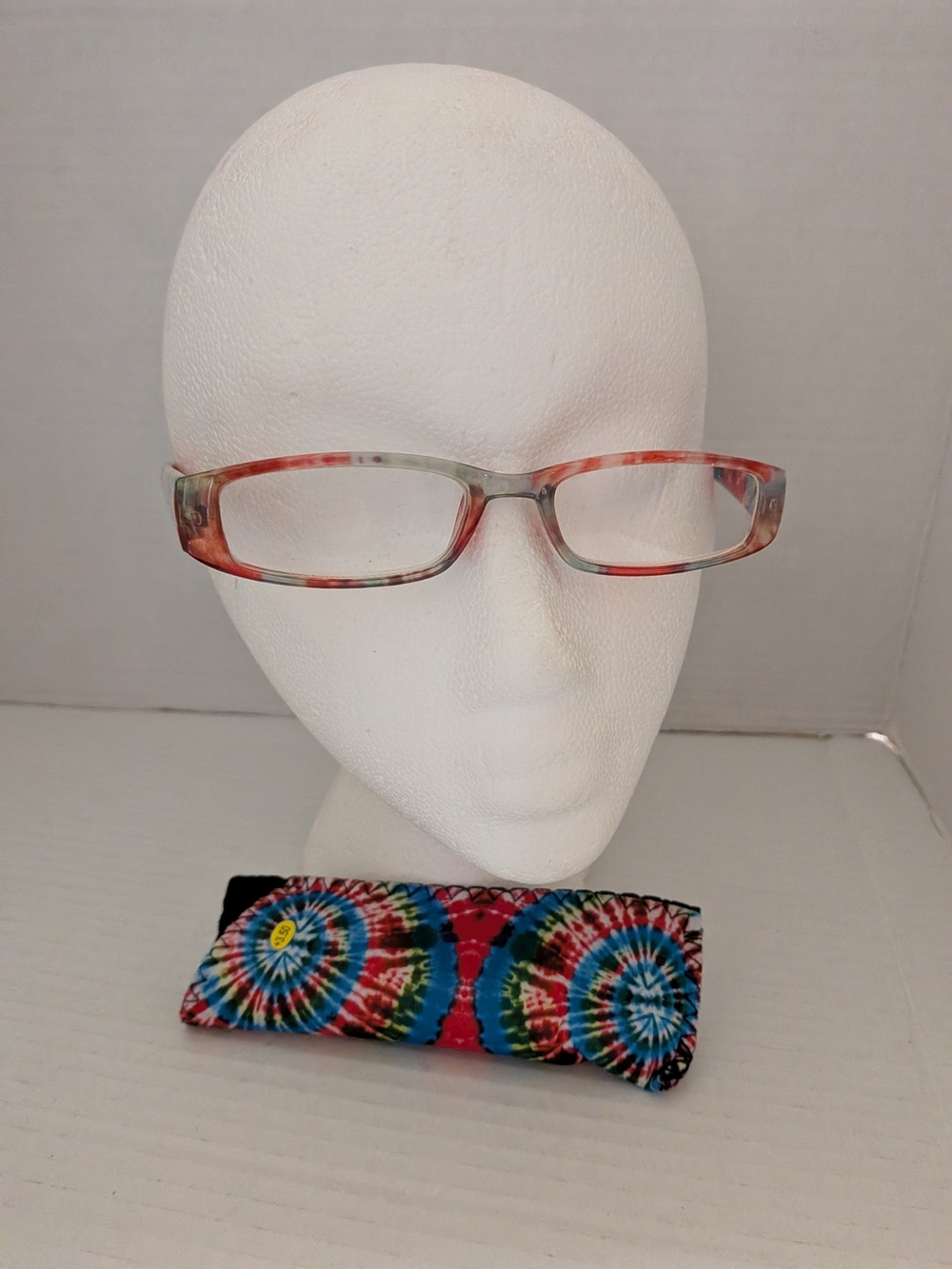 Tie Dye Readers - Multicolor Tie Dye. power+350 with Matching Pouch nwot